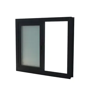 DRUET 핫 세일 슬라이딩 새시 창 이중 유약 발코니 창 유리 욕실 슬라이딩 윈도우 스포츠 경기장 고정 창