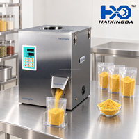 Machine de remplissage de poudre compacte de table 200g avec vis doseuse, affichage numérique en acier inoxydable, pour le conditionnement de petites quantités d'assaisonnements et de café