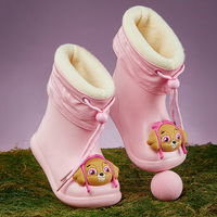 Dessin animé mignon chaussures de pluie imperméables antidérapantes pour enfants garçons et filles Flexible extérieur dinosaure enfants bottes de pluie pour l'hiver