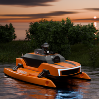 USV intelligent avec ROV sous-marin personnalisable pour une surveillance complète de la qualité de l'eau Support OEM