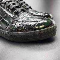 Chaussures décontractées pour hommes en cuir de crocodile véritable de haute qualité, chaussures de marque pour hommes, chaussures de marche personnalisées, Alibaba India Online Shopping Shoes