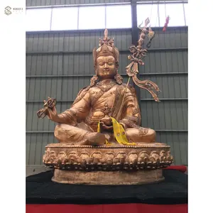 金属彫刻カスタマイズされた大規模鋳造金属職人技寺院/ホテル宗教ブロンズ仏像 - Product Image 1