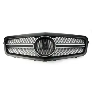 Front Diamond Grill 10-13 E550 E350 Matt Black For Mercedes Benz E-Class W212