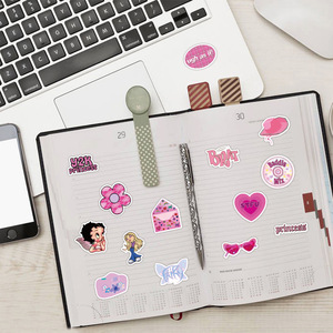 Pegatina de tendencia milenaria para cuaderno, estuche de lápices, pegatinas de monopatín de mano, impermeable de Pvc pegatina, 60 uds. - Product Image 6