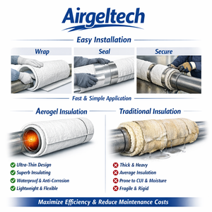 Feutre d'aérogels haute stabilité 20 mm pour l'isolation thermique des conduites pétrochimiques et la protection thermique des tuyauteries de raffinerie - Product Image 2