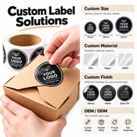 Étiquettes autocollantes personnalisées imperméables en rouleau, autocollants en PVC avec logo imprimé UV sélectif, étiquettes en vinyle pour l'emballage alimentaire et des boissons