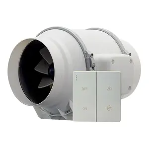 Ventilador de escape para aquecimento, ventilador de tubo de escape com controle de velocidade, para arrefecimento e crescimento hidropônico