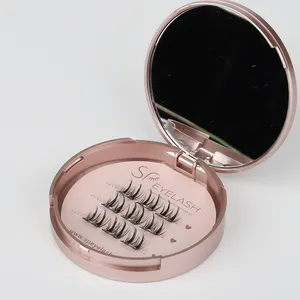 SP kirpik kolay aşınma hiçbir tutkal gerekli basın kirpik küme ön-bond teknolojisi diy lashes kendinden yapışkanlı Diy Segment uzantıları