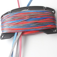 Ensemble de lignes de kite de kitesurf 25M X4 UHMWPE avec boucles aux extrémités