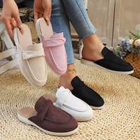 Mules plates confortables pour femmes, chaussures décontractées respirantes sans talon pour le quotidien