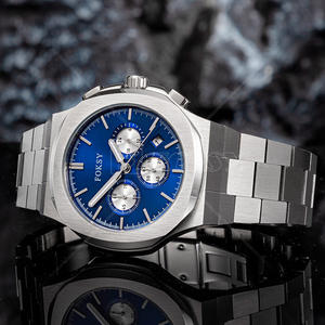 Bracelet de luxe pour poignet, montre en or rose pour homme, Reloj Oro Rosa - Product Image 4