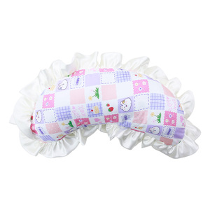 U-Shaped Pet <b>Pillow</b> For Cats <b>Soft</b> Support Oval Shape Polyester Fiber Fill Hand Washable Cat Sleeping Cushion - Product Image 5