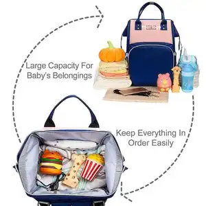 Çok fonksiyonlu annelik Nappy bebek bezi bebek çantası sırt çantası anne ve baba için USB şarj portu arabası sapanlar resim olarak 10 gün