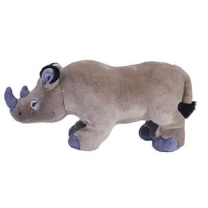 야생 동물 코뿔소 봉제 인형 장난감
