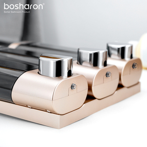 Phòng Tắm Mới Ba Chai Treo Tường Trắng Nhựa 300Ml * 3 Trong 1 Của Nhãn Hiệu Xà Phòng Dầu Gội Đầu Và Điều Hòa Dispenser Thiết Lập Với Máy Bơm - Product Image 4