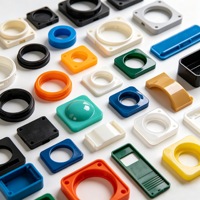Piezas Moldeadas de Plástico de Alta Precisión y Calidad, Componentes Personalizados de ABS, PC, Nylon y POM para la Industria, OEM, ODM