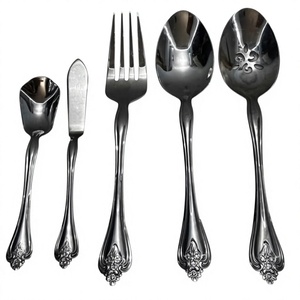Ensemble de couverts en métal de style coréen, réutilisables, adaptés au contact alimentaire, en acier inoxydable de qualité supérieure, style personnalisable - Product Image 1