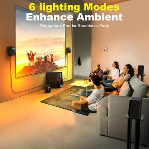 Système Surround 1000W, 5 Enceintes Audio Filaire Satellite, Subwoofer 8 Pouces, Son Home Cinéma 5.1/2.1 Canaux, Basses Profondes, Compatible HDMI et USB - Product Image 4