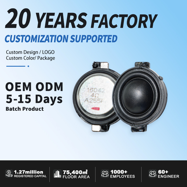 Customizable 1 Inch 4 Ohm 10W Tweeter Speaker with Neodymium Magnet for Smart Audio Components and Wholesale Supply