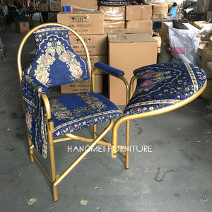 Chaise de prière musulmane rembourrée pliable et empilable en métal, vente en gros, promotion - Product Image 3