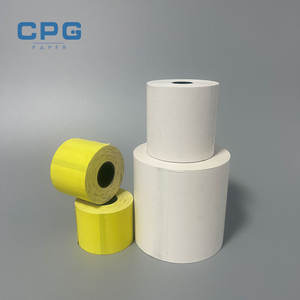 Papier thermique pour reçus de caisse personnalisé par le fabricant, 57x50mm, sans BPA, 55gsm, haute sensibilité, rouleau de papier thermique 80mm pour terminal bancaire - Product Image 1