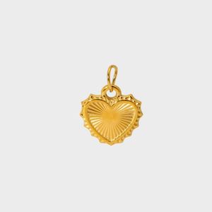 Pendentif personnalisé avec incrustation de strass, plaqué or 18 carats - Product Image 1
