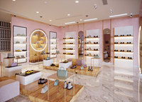 Meuble de présentation pour magasin de chaussures, vitrine sur mesure pour sacs de luxe pour femmes, présentoir de magasin, armoire de décoration et de rénovation pour magasin