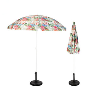 Wholesale Tilt Sun Umbrella Waterproof Windproof Aluminum Pole Water Fillable Base <strong>Beach</strong> Camping Outdoor Sun Shade Protection - Product Image 1