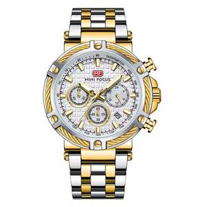 <span class=keywords><strong>Reloj</strong></span> de Pulsera de Cuarzo <span class=keywords><strong>Mini</strong></span> <span class=keywords><strong>Focus</strong></span> MF0470G <span class=keywords><strong>MF</strong></span> 0470, Acero Inoxidable, Resistente al Agua, Cronógrafo, Manecillas Luminosas, Relojes de Lujo para Hombre - Product Image 5