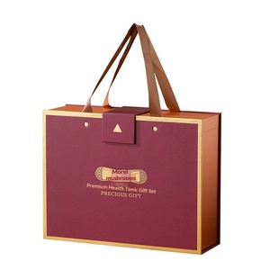 Caja de Regalo Roja de Lujo Personalizada para Hongos Morel, Empaque Vacío Premium - Product Image 4