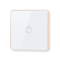 Vente chaude écran tactile en verre produits de vie intelligente interrupteur intelligent tuya zigbee cadre en aluminium interrupteurs muraux