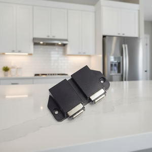 目に見えない磁気プラスチック製キャビネットドア モダンデザイン リバウンサー タッチラッチ ダブルドアキャッチとドアクローザー キッチン用 - Product Image 3