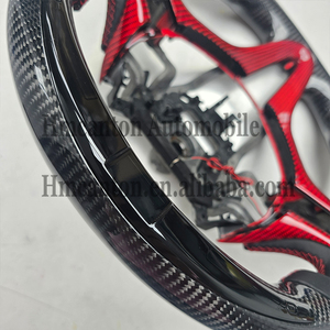 พวงมาลัยรถยนต์ Honda Civic รุ่นที่ 8 ลายคาร์บอนไฟเบอร์ หนังเจาะรู  ขายดี คุณภาพดี - Product Image 5