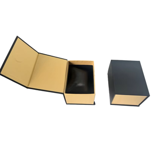 Boîte à montre élégante avec couvercle rabattable magnétique, coussin en velours, étui de rangement pour montre-bracelet, boîte cadeau pour montre de luxe pour hommes - Product Image 2