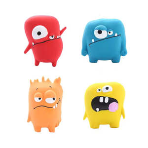 Jouets pour chiens en latex naturel, interactifs, pour l'entraînement des molaires, le nettoyage des dents, jouet à mâcher pour animaux de compagnie, écologique, jouet à mâcher pour animaux de compagnie avec sonnet, motif dessin animé - Product Image 1