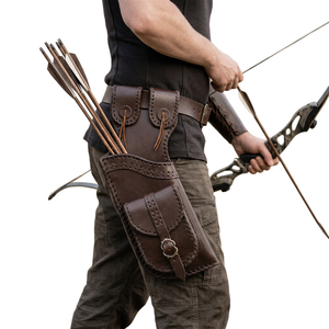 ESHALZ IMPEX Flècheiroir de chasse OEM entièrement personnalisé en cuir de vache véritable 40 cm, emballage polyéthylène, flècheiroir de hanche - Product Image 1