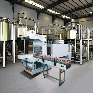Industria de bebidas latas de <span class=keywords><strong>cerveza</strong></span> automáticas bandeja manga película termorretráctil sellado máquina de embalaje para la venta - Product Image 2