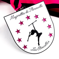 Médailles de gymnastique et de danse personnalisées en métal avec logo sur mesure, design de gymnastique personnalisé, médaille de danse de cheerleading avec ruban