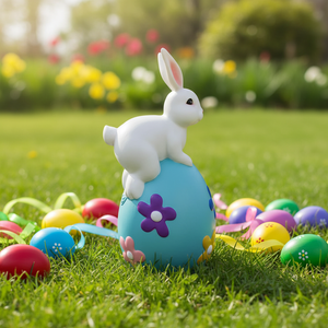 Waterproof <b>Easter</b> Bunny Egg Figurine, Outdoor Spring Decor for Yard/Patio/Lawn, Perfect Ornament for <b>Easter</b> Party - Product Image 3