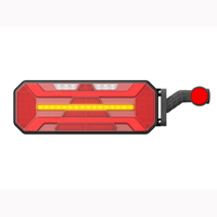 Feu arrière de camion multifonction LED combiné (stop/clignotant/feu arrière/feu de recul) avec feu de brouillard arrière pour camion et remorque