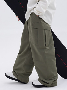 Pantalon de ski SNOWVERB unisexe, coupe ample, imprimé léopard, imperméable, respirant, coupe-vent, chaud, pour la saison des neiges - Product Image 6