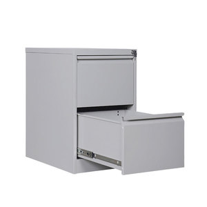 Armoire de classement en acier traditionnelle à 2 tiroirs verrouillables et réglables pour bureau ou école, conception assemblée - Product Image 3