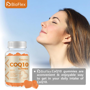 Sabor a naranja Coq10 500Mg Suplemento Coenzima <span class=keywords><strong>Q10</strong></span> Gomitas con Omega-3 Vitamina B3 Zinc y magnesio para antioxidantes e inmunidad - Product Image 5