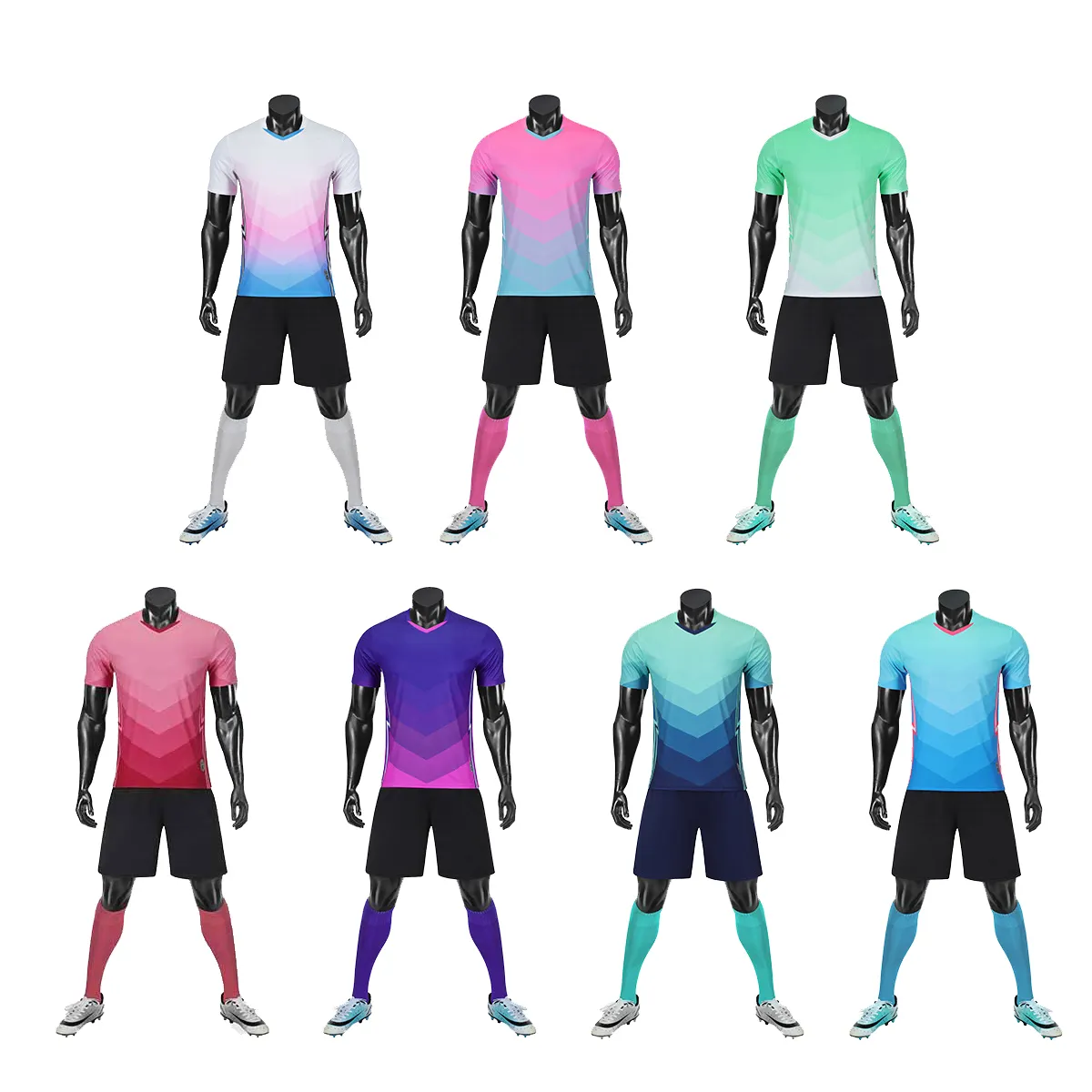 Blank Jersey Football Team Wholesale High Quality Soccer Uniform For Women Design Custom Sportswear Kits