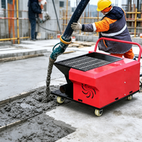 Pompe à béton électrique sur remorque 220 ou 380 Volts, modèle 2026, nouvelle petite pompe à béton mobile pour structures secondaires