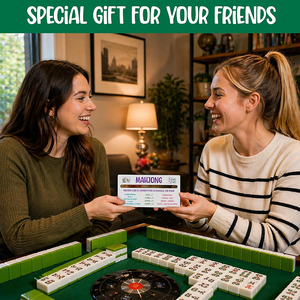 Paquete de 4 Lectores de Líneas de Mahjong Americano de Acrílico, Reglas Claras y Visibles, Buscador de Líneas Profesional, Regalos de Mahjong y Póker para Mujeres, Caja de Regalo - Product Image 6