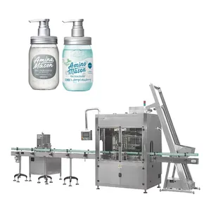 Mesin pengisi botol sampo, mesin pengisi botol deterjen gel cair otomatis Akurasi Tinggi