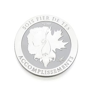 Moneda Conmemorativa de Plata Brillante 999, Chapada, Personalizada en 2D y 3D, con Forma Personalizada para Regalos Empresariales - Product Image 1