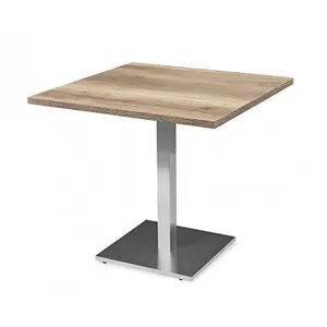 304 kaki meja kopi logam hitam, bahan baja tahan karat warna emas berbentuk U untuk kaki meja persegi
