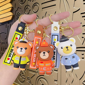 卸売人気のかわいい男性向けカスタムキャラクター、特別な漫画3Dラバーキャラクターキーホルダー - Product Image 6